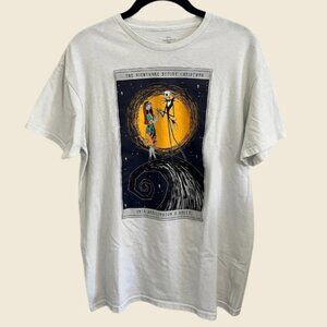 DISNEY The Nightmare Before Christmas Jack & Sally T-Shirt Size M